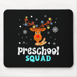Preschool teacher christmas preschool squad mouse pad