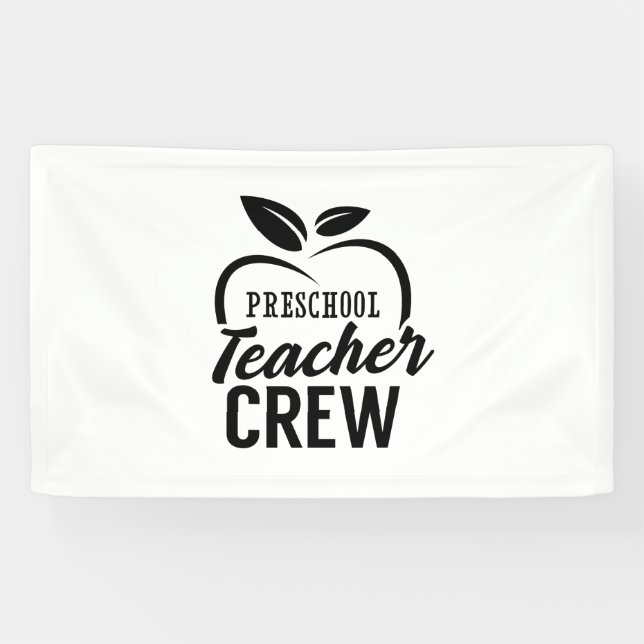 Preschool Teacher Crew Banner (Horizontal)