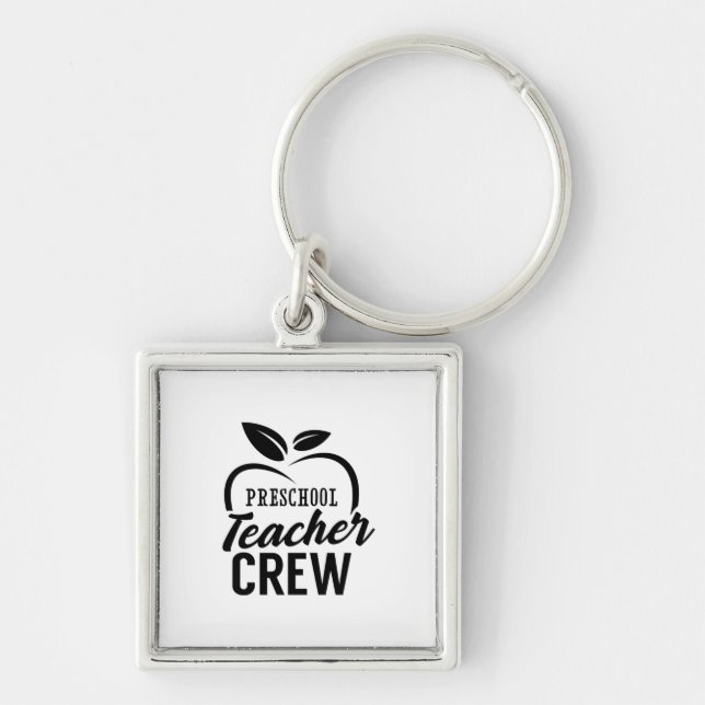 Preschool Teacher Crew Key Ring (Front)