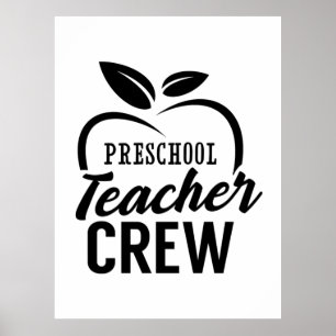 Preschool Teacher Crew Poster