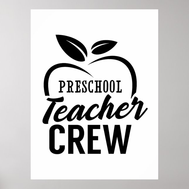 Preschool Teacher Crew Poster (Front)