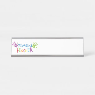 Preschool Teacher Desk Name Plate