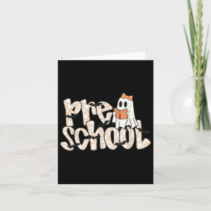 Preschool Teacher Halloween Ghost Teacher Reading  Card