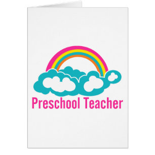 Preschool Teacher Rainbow Cloud