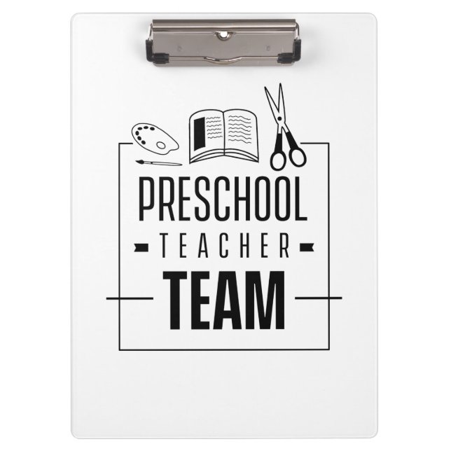 Preschool Teacher Team Clipboard (Front)