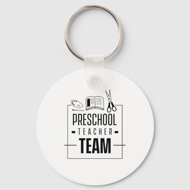 Preschool Teacher Team Key Ring (Front)