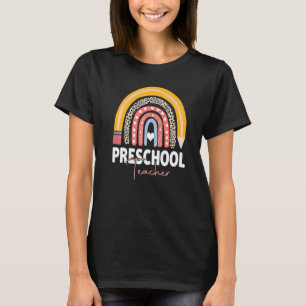 Preschool Teacher Team Preschool Squad Rainbow T-Shirt