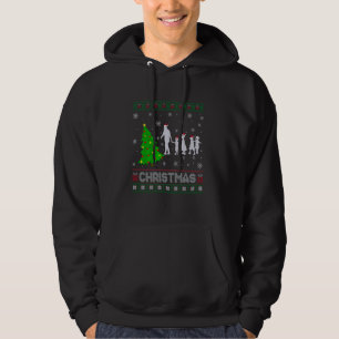 Preschool Teacher Xmas Tree Lighting Ugly Christma Hoodie