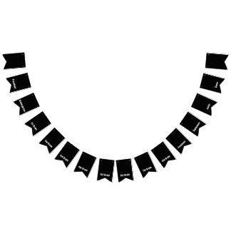 Preschool to Senior Graduation School Years Bunting