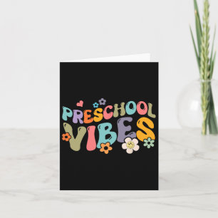 Preschool Vibes Back To School Hello Pre-k Teacher Card