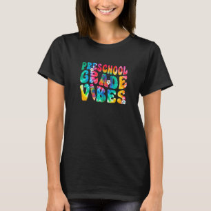 Preschool Vibes First Day Back To School Tie Dye T-Shirt