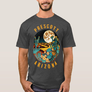 Prescott Arizona Desert At Night Painting1 T-Shirt