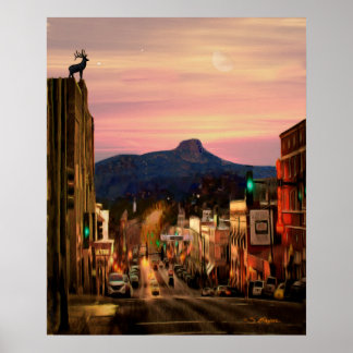 "Prescott Arizona Landmark" "Prescott Art" Poster