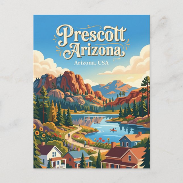 Prescott Arizona Postcard (Front)