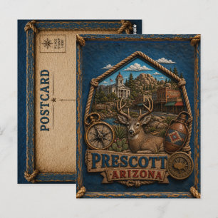 Prescott Arizona Postcard Vintage Travel