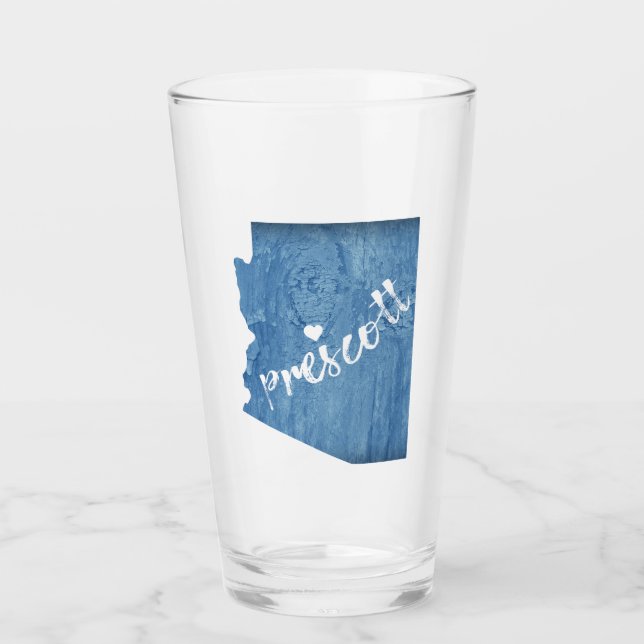 Prescott Arizona Wood Grain Glass (Front)