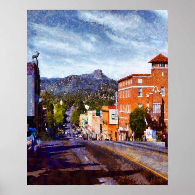 "Prescott AZ Landmark" Poster (Front)
