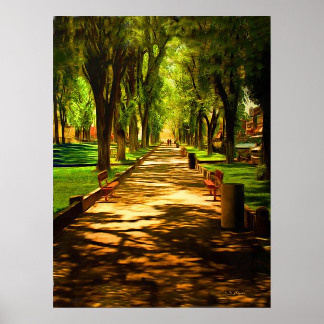 Prescott Courthouse (Plaza Stroll) Poster (Front)