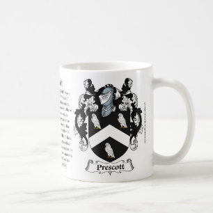 Prescott Family Coat of Arms Coffee Mug