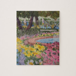Prescott Park Garden Poppies Portsmouth NH Jigsaw Puzzle
