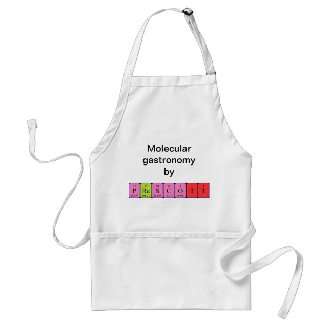 Prescott periodic table name apron (Front)