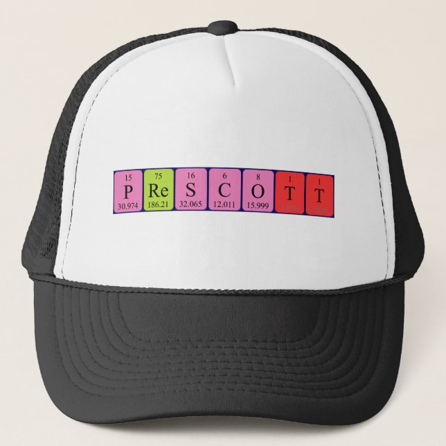 Prescott periodic table name hat (Front)