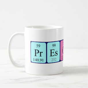 Prescott periodic table name mug