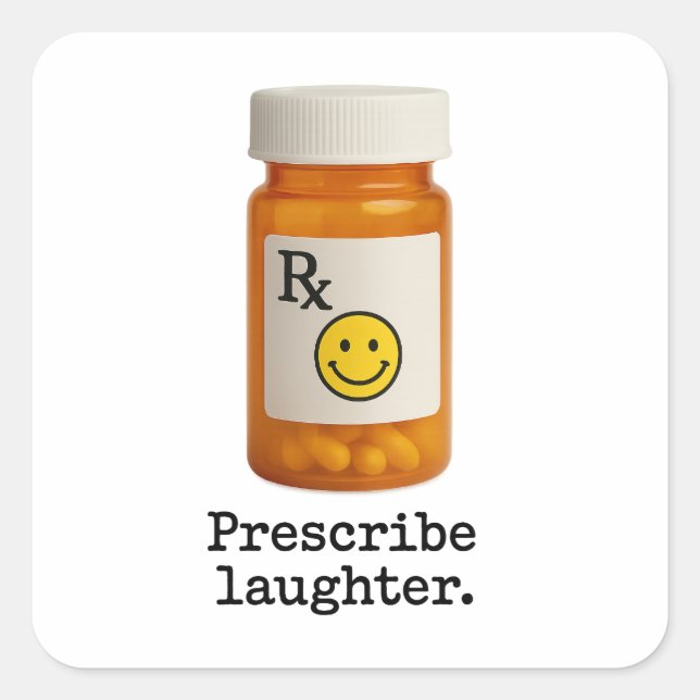 Prescribe Laughter Sticker (Front)