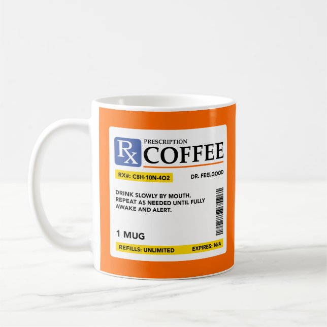 Prescription Coffee Coffee Mug (Left)