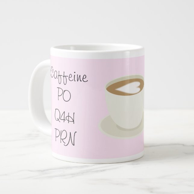 Prescription...Coffee Large Coffee Mug (Front Left)