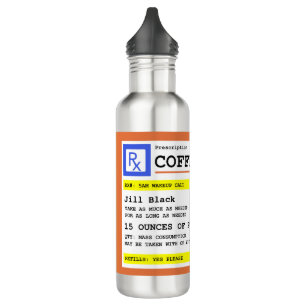 Prescription Coffee Personalised 710 Ml Water Bottle