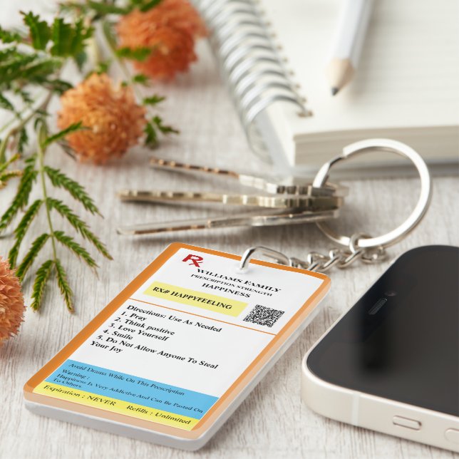 Prescription Designed  Key Ring (Front Right)
