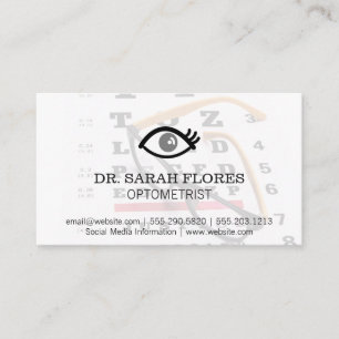 Prescription Glasses   Eye Icon Business Card