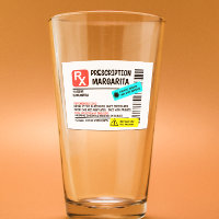 Prescription Margarita Funny Warning Label