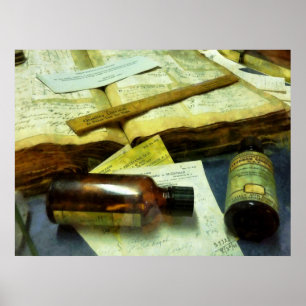 Prescriptions, Medicine Bottles Poster