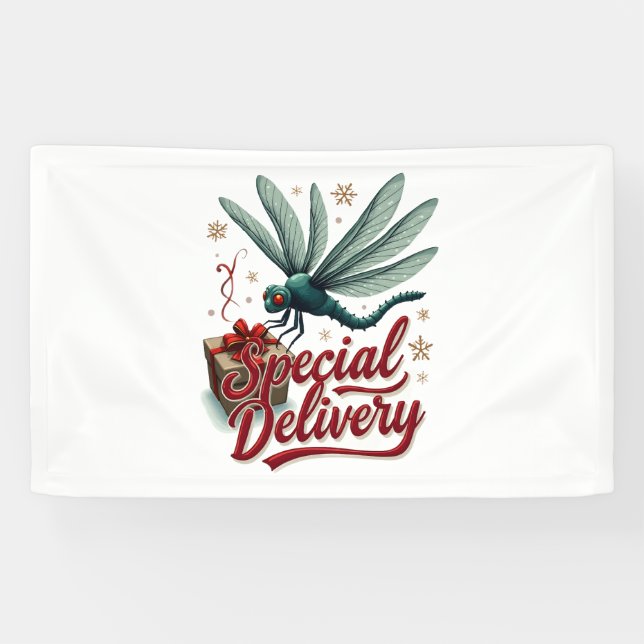 Present Delivery Dragonfly Banner (Horizontal)