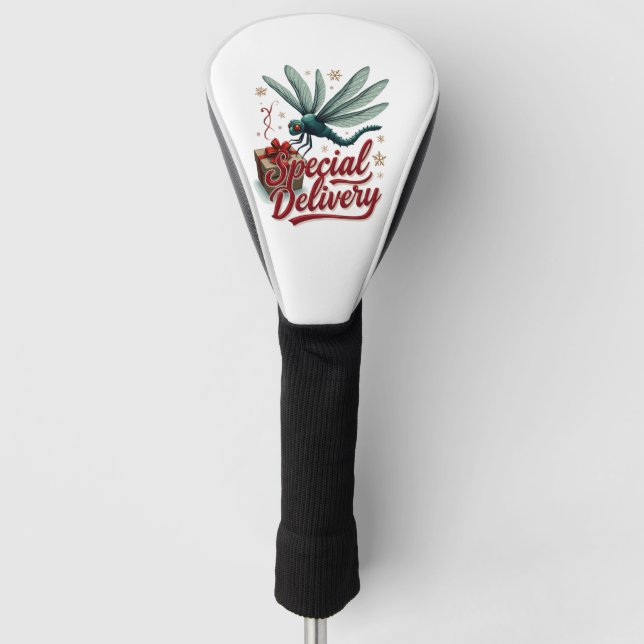 Present Delivery Dragonfly Golf Head Cover (Front)