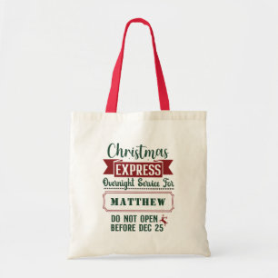 Present From Santa Personalised Christmas Gift Tote Bag