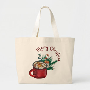 Present From Santa Personalised Christmas Large Tote Bag