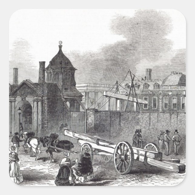 Present state of the British Museum Square Sticker (Front)