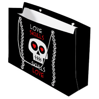 Present stock market GR. Skulls Large Gift Bag