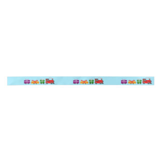 Present Train Ribbon Satin Ribbon