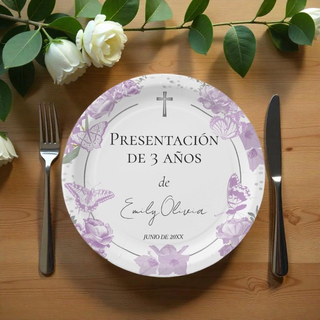 Presentación 3 años Paper Plates Butterflys (Creator Uploaded)