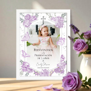 Presentación 3 años Photo Welcome Sign Butterflys