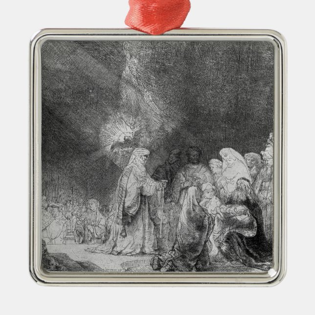 Presentation in the Temple 2 Metal Tree Decoration (Front)