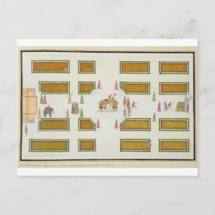 Presentation of Gentil by Nawab Shuja ud-Daula to Postcard