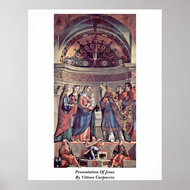 Presentation Of Jesus By Vittore Carpaccio Poster (Front)