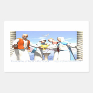 Presentation of Jesus in the Temple  Rectangular Sticker
