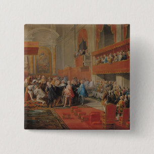 Presentation of Order of Holy Spirit to Prince 15 Cm Square Badge