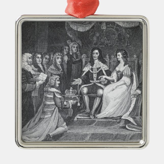 Presentation of the Bill of Rights Metal Ornament (Front)